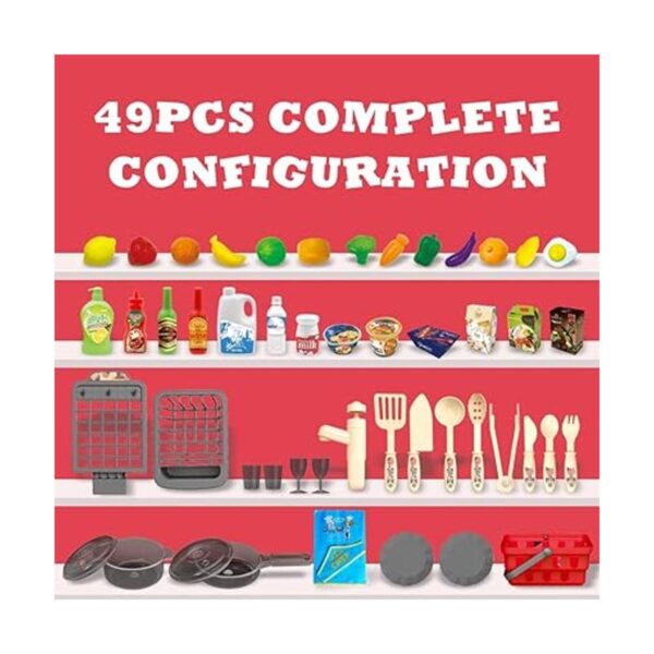 Aikitub Juego de cocina para niños 49 piezas de_4