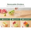 Kootek 4 Pack Clear Pantry Organization and Storage Bins_3