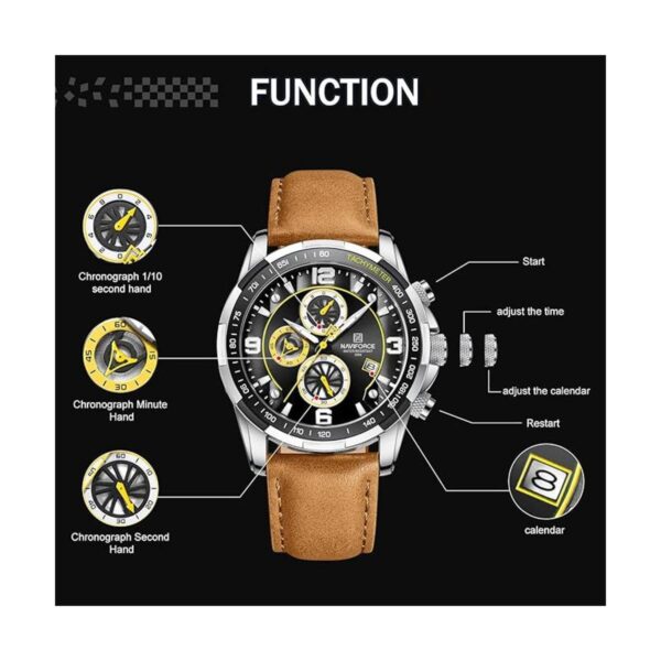 NAVIFORCE Relojes deportivos para hombre analógico de_3