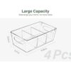 Kootek 4 Pack Clear Pantry Organization and Storage Bins_2