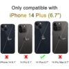 JOYAKI Funda tipo cartera compatible con iPhone 14 Plus_2