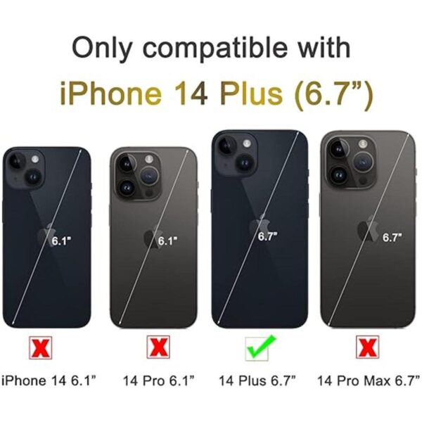 JOYAKI Funda tipo cartera compatible con iPhone 14 Plus_2