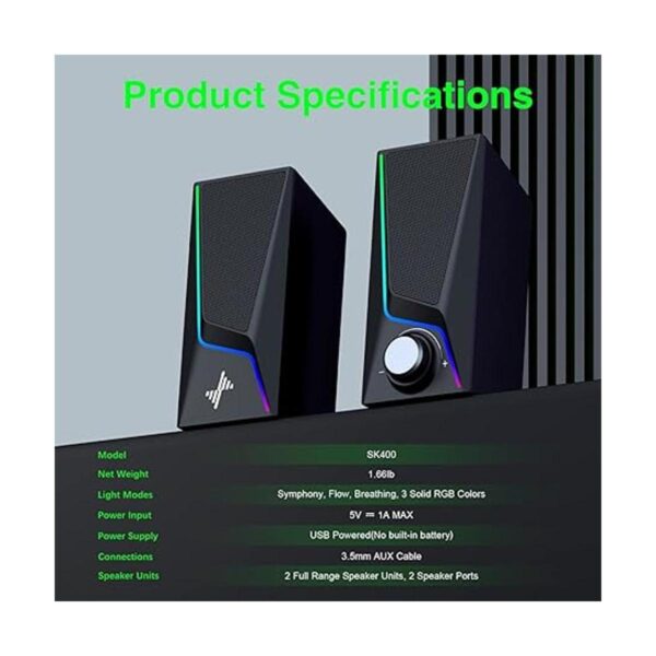 Altavoces para computadora altavoces RGB para PC con 6_6