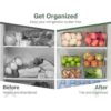 Kootek 4 Pack Clear Pantry Organization and Storage Bins_4