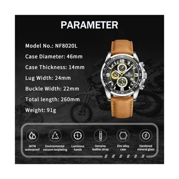 NAVIFORCE Relojes deportivos para hombre analógico de_2