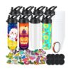 Paquete de 8 vasos por sublimación de 20 onzas botella de_1