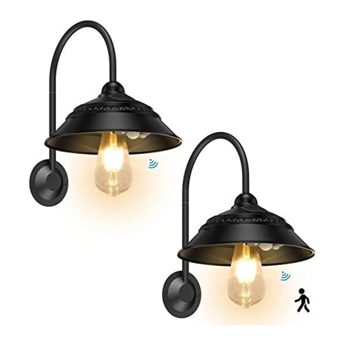 Luces solares de granero Aqonsie para exteriores luz