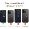 JOYAKI Funda tipo cartera compatible con iPhone 14 funda_2