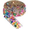 PH PandaHall Cinta termoadhesiva con diamantes de