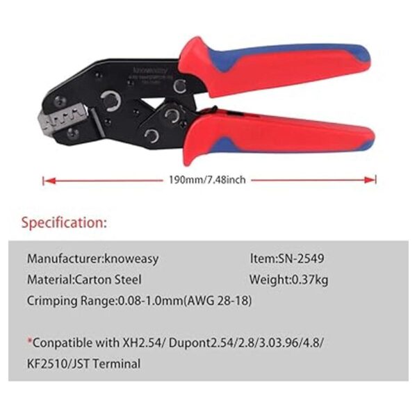 Herramienta de crimpado Dupont Knoweasy SN2549_3