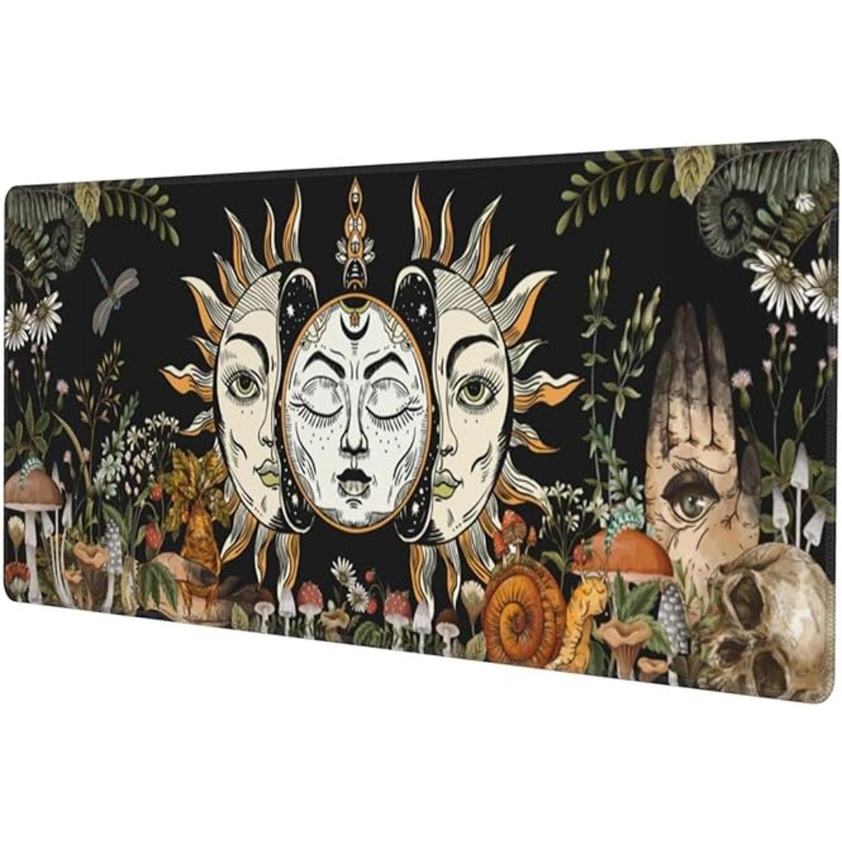 Burning Sun God Witchcraft Alfombrilla de mouse para