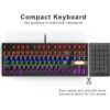 Anivia Teclado mecánico verdadero para juegos teclado USB
