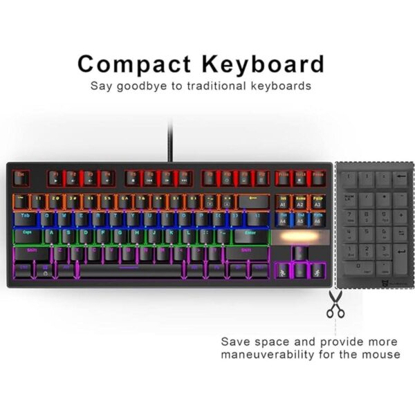 Anivia Teclado mecánico verdadero para juegos teclado USB