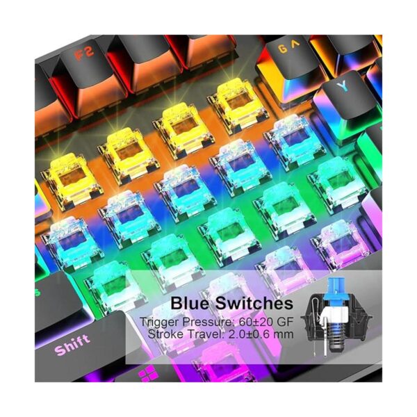 Anivia Teclado mecánico verdadero para juegos teclado USB