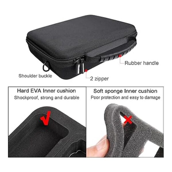 Funda rígida para cámara de acción plateada GoPro Hero_5