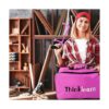 Pink Tool Set 205 Piece Home Tool Kit with 3.6V Electric_3