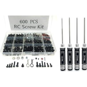 TEIRAY Kit de 600 tornillos RC y destornilladores RC Juego_1