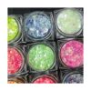 12 colores Night Glow Chunky Glitters Flakes Luminous Neon_6