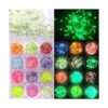 12 colores Night Glow Chunky Glitters Flakes Luminous Neon_1