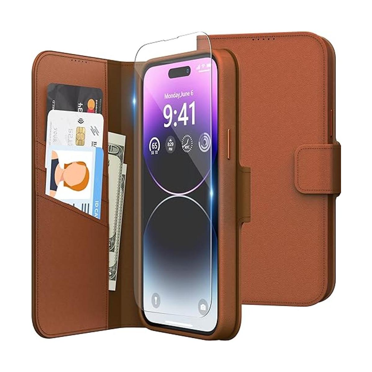 Niunisi Funda tipo cartera para iPhone 14 Pro Max de 6.7