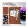 Niunisi Funda tipo cartera para iPhone 14 Pro Max de 6.7_3