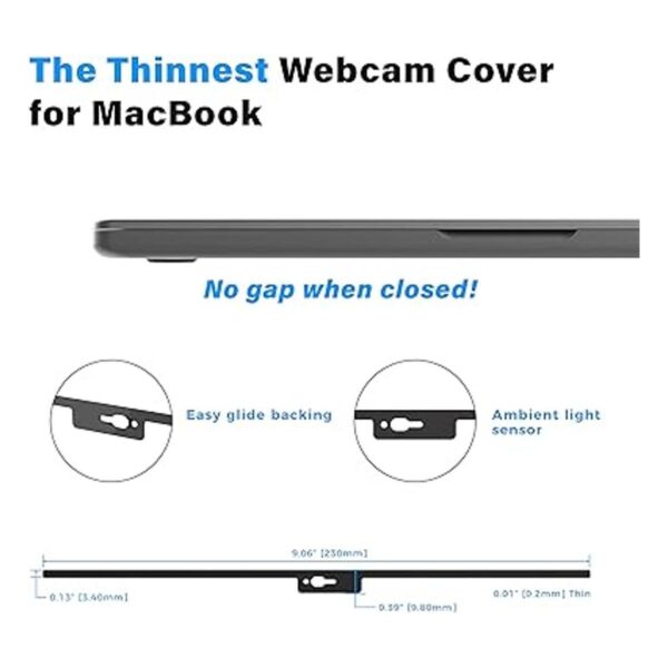 EyeBloc Funda de cámara web para MacBook Notch Series