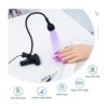 Geisofu Lámpara de uñas UV de cuello de cisne 395 nm 3 W_3