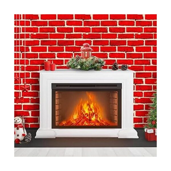 Mantel de ladrillo rojo 3 piezas mantel de ladrillo_5