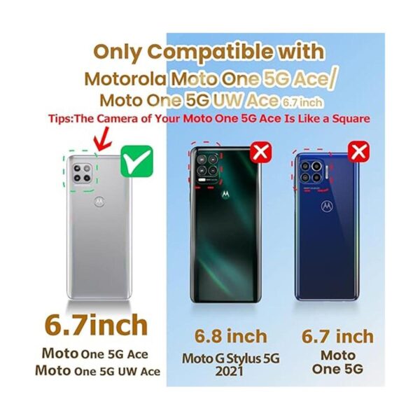 Loheckle Funda para Moto One 5G ACE también para una 5G_2