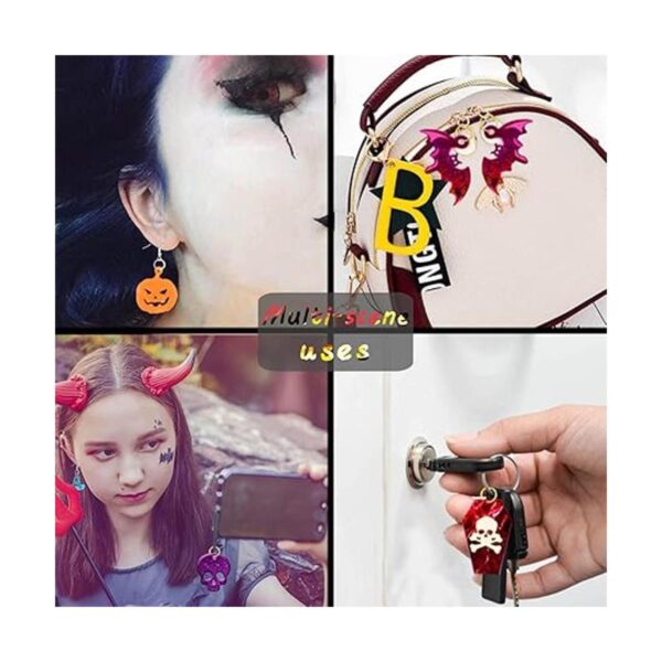 Rifanda 82 moldes de resina para aretes de Halloween con