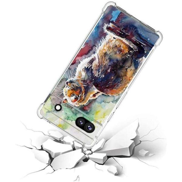 Funda para Pixel 6a Beaucov con bonito diseño de gato y_2