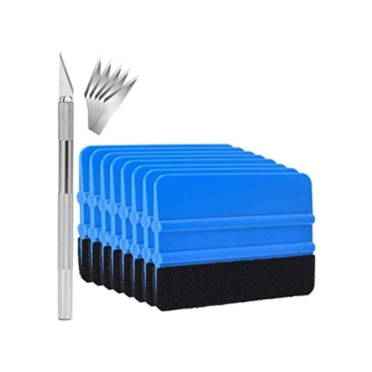 Gebildet 8 espátulas de borde de fieltro negro de 4