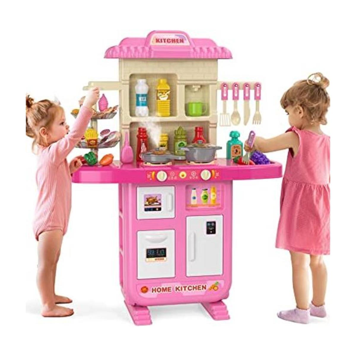 TEMI Play Kitchen Juguete de cocina para niñas de 4 a 8