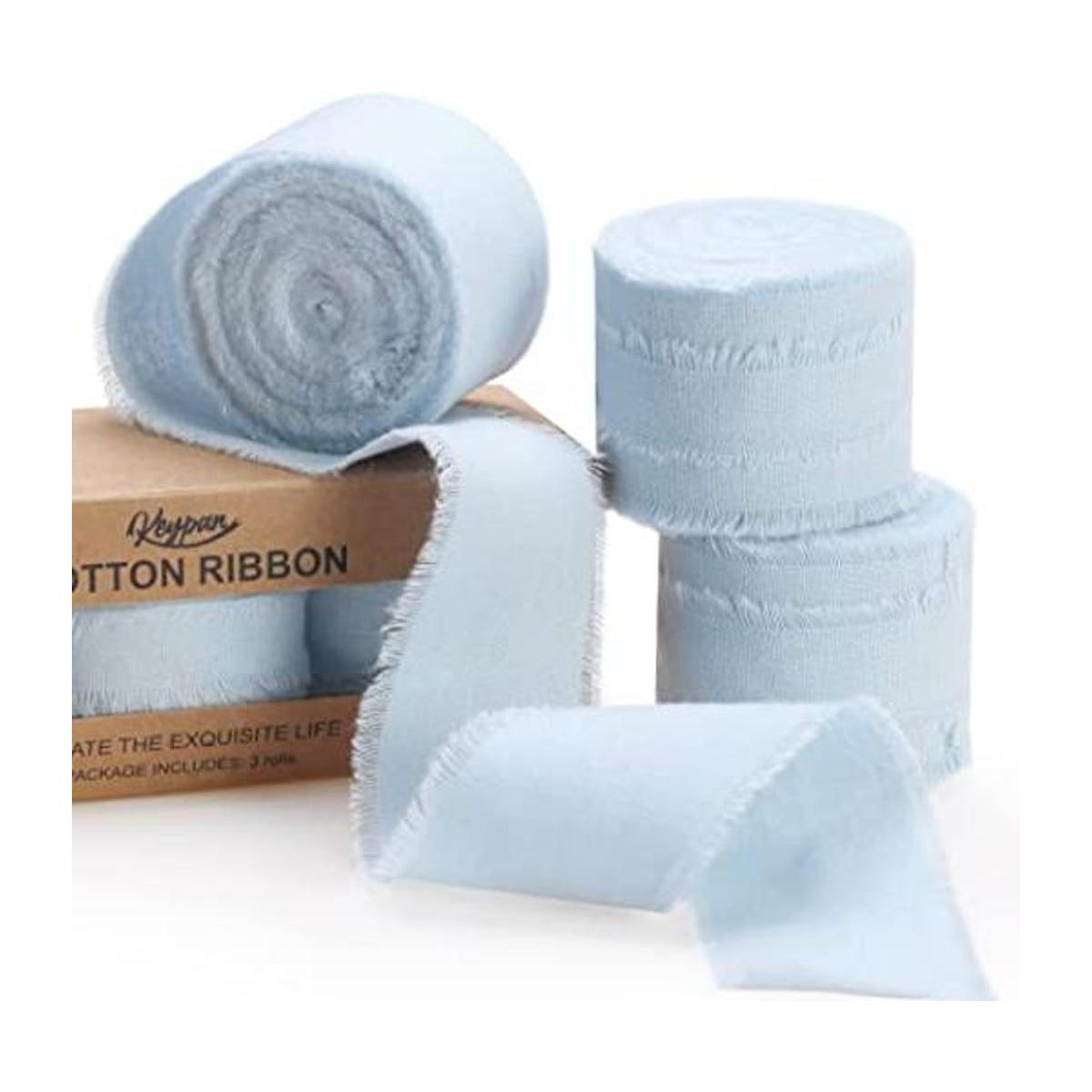 Keypan Cinta azul claro para envolver regalos cintas de