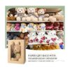 50 bolsas de regalo de papel con ventana transparente