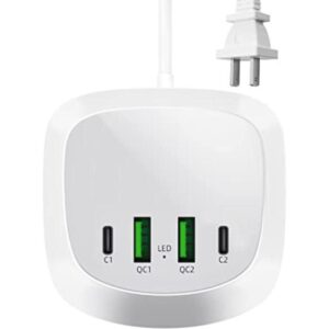 Estación de carga USB C 2 puertos USBC 20W y 2 puertos_1