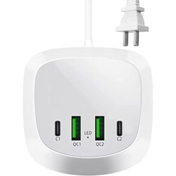 Estación de carga USB C 2 puertos USBC 20W y 2 puertos_1