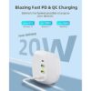 Estación de carga USB C 2 puertos USBC 20W y 2 puertos_2