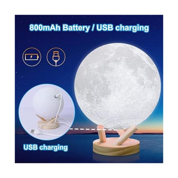 Moon Lamp GROPINFLY Night Light 16 Colors 3D Light Lamp_4