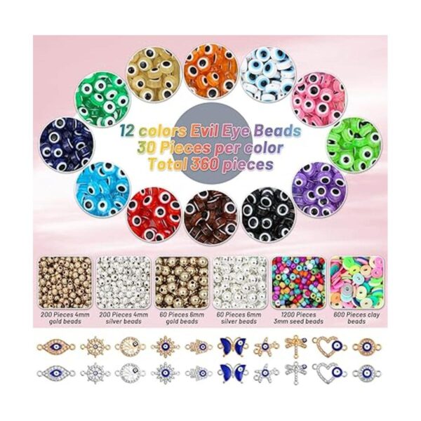 Kit de fabricación de pulseras contra el mal de ojo kit