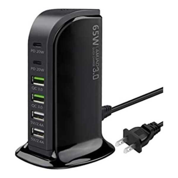 Estación de carga USB de escritorio cargador de_1