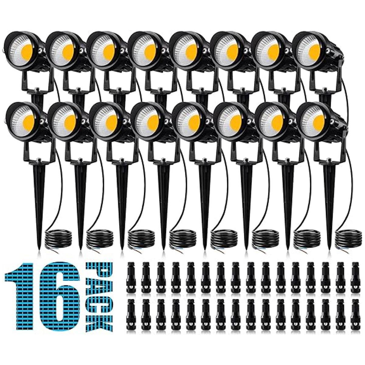 SUNVIE Iluminación de paisaje de 12 W luces de paisaje de