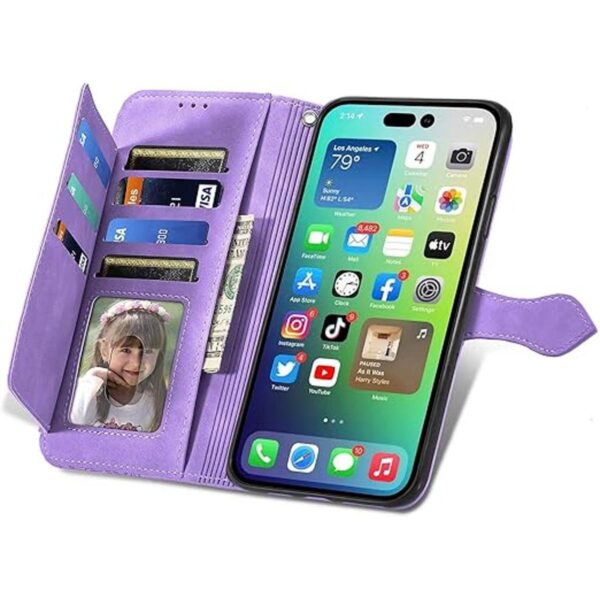 TopFunny Fundas para iPhone 14 Pro Max Funda tipo cartera_5