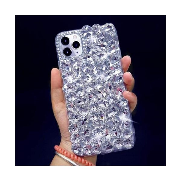 Bonitec Funda para iPhone 14 Pro Max con purpurina para_3