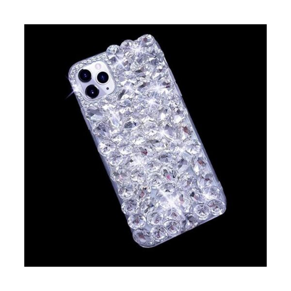 Bonitec Funda para iPhone 14 Pro Max con purpurina para_5