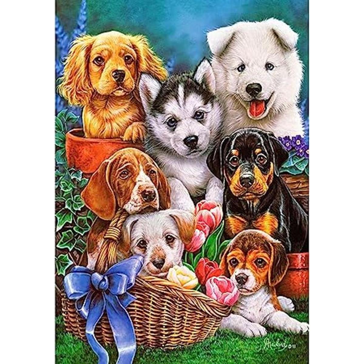 Kits de pintura de diamantes para perros principiantes