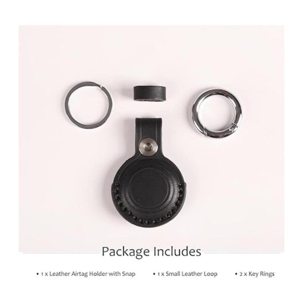 KEEPXYZ Soporte para AirTag de piel auténtica adecuado_4