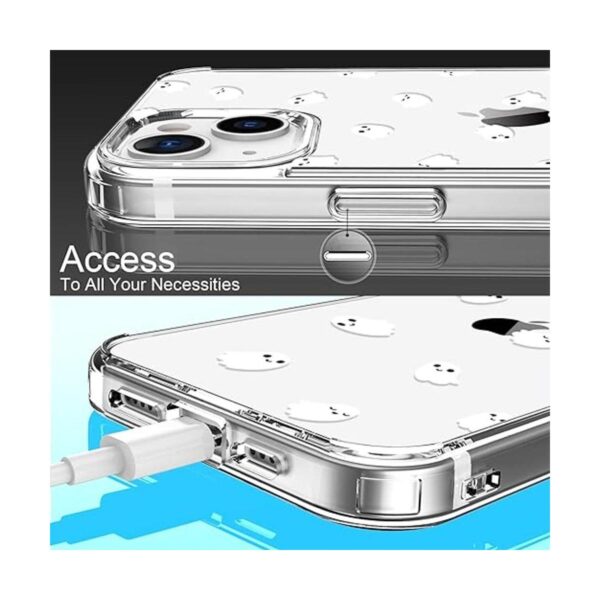 LUHOURI Funda de Halloween para iPhone 13 con protector de_5