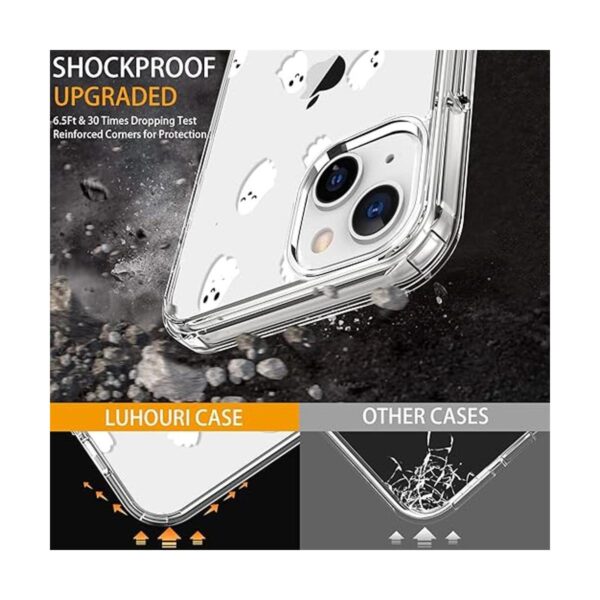 LUHOURI Funda de Halloween para iPhone 13 con protector de_4