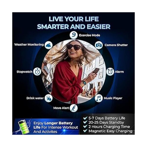 Inspiratek Reloj inteligente para hombres y mujeres reloj